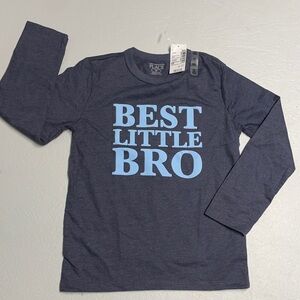 The Children's Place Dark Blue 'Best Little Bro' Long Sleeve Tee